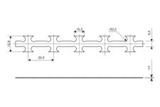 Схема ленты колючей Концертина
