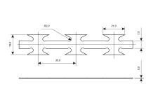 Схема ленты колючей Егоза